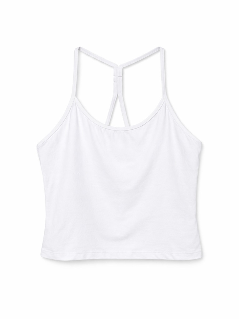Beyond Yoga White Strappy Tank XL | Built-In Bra | Yoga/Athletic Top
